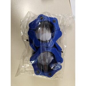 ProSourceFit Barbell Clamp Collar Weight Lock Blue Set